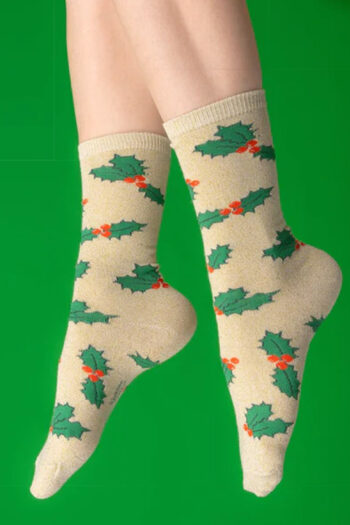 Calcetines-con-diseño-navideño-HOLLY