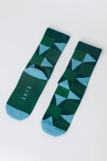 Pack-de-2-calcetines-verde-multi-algodón-órgánico-SKFK