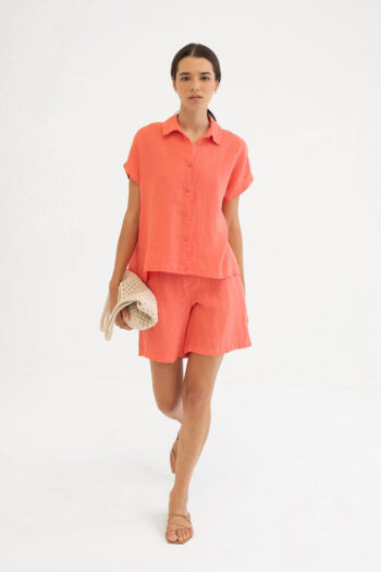 Short-de-lino-KIWANO-CORAL